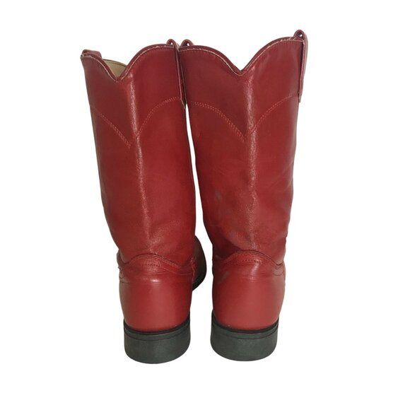 Ariat Womens Red Leather Cowboy Boots 5.5M Western-Style Durable Classic Design - Picture 2 of 10